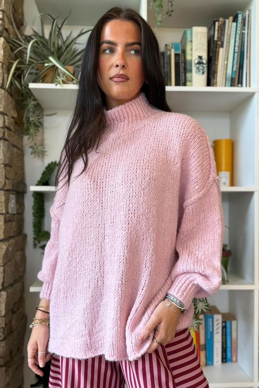 Winnie Oversized Knit Rose